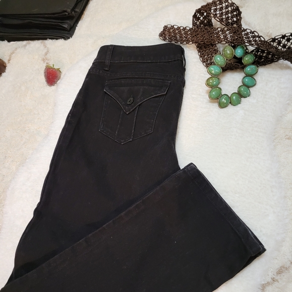 Simply Vera by Vera Wang Jeans Black Denim straight leg👖 #fashion #style - Picture 2 of 8